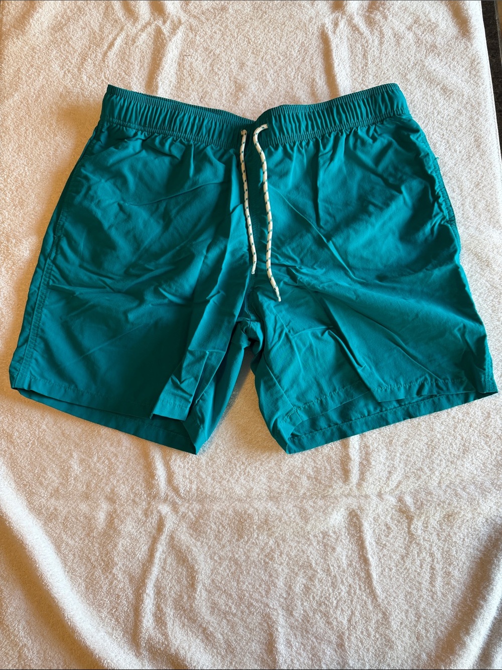 Goodfellow & Co Teal Drawstring Swim Trunks